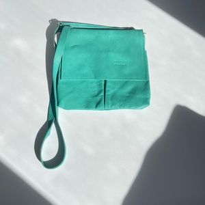Vera Pelle Turquoise Crossbody Bag